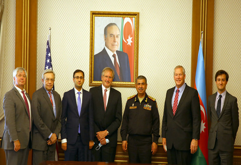 Minister of Defense of the Republic of Azerbaijan, Colonel General Zakir Hasanov, met the delegation led by the Chief Executive Officer of the Caspian Policy Center in Washington, Efgan Nifti