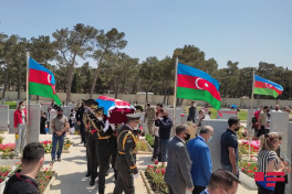 Şəhid Təbriz İbrahimovun dəfn mərasimi