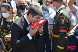 Şəhid Təbriz İbrahimovun dəfn mərasimi