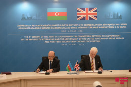 Azərbaycan və Britaniya arasında iki sənəd imzalanıb
