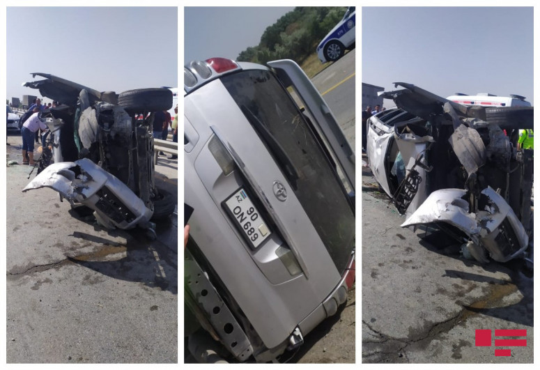 В Гаджигабуле перевернулся автомобиль, пострадали 6 членов одной семьи-ФОТО -ОБНОВЛЕНО 