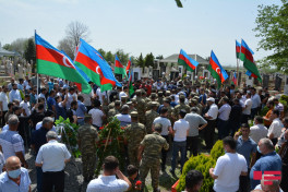 Vətən müharibəsi şəhidi Qənbər Qənbərli Tərtərdə dəfn olunub - FOTO  - VİDEO 