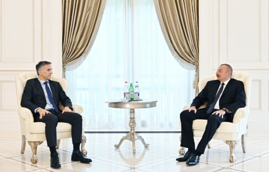 Prezident İlham Əliyev və Erik Rondolat