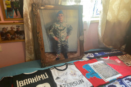 “Qarabağ” Vətən Müharibəsi şəhidinin medalını ailəsinə təqdim edib