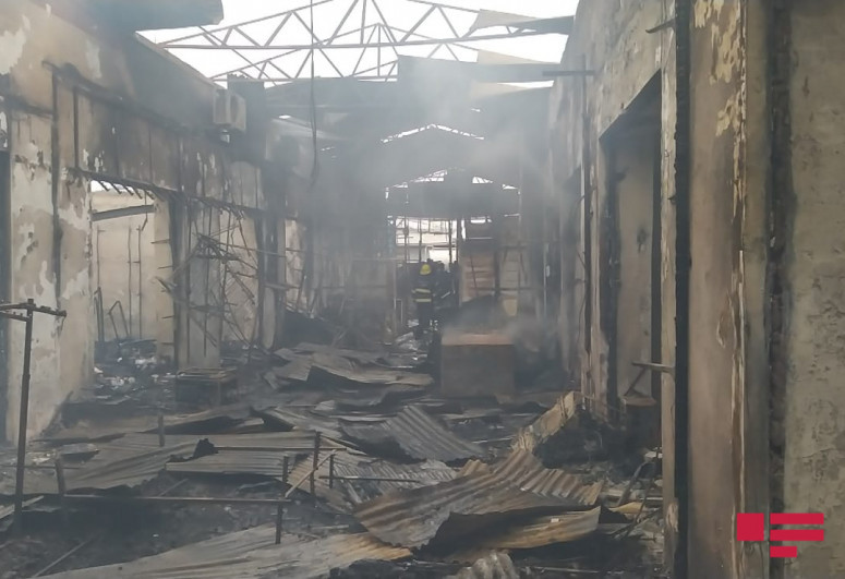 Fire, erupted in a market in Barda, extinguished-PHOTO -VIDEO -UPDATED 