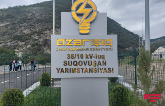Media nümayəndələri Suqovuşan qəsəbəsinə elektrik verilişi işləri ilə tanış olublar - FOTO  - VİDEO 