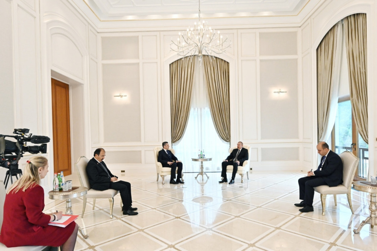 Президент Ильхам Алиев принял министра национального образования Турции-ОБНОВЛЕНО -ВИДЕО 