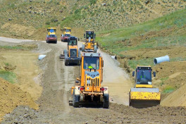 Ağstafada ümumi uzunluğu 37 km olan iki avtomobil yolu layihəsi icra olunur - FOTO 
