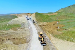 Ağstafada ümumi uzunluğu 37 km olan iki avtomobil yolu layihəsi icra olunur - FOTO 