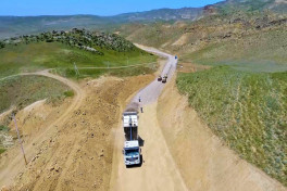 Ağstafada ümumi uzunluğu 37 km olan iki avtomobil yolu layihəsi icra olunur - FOTO 