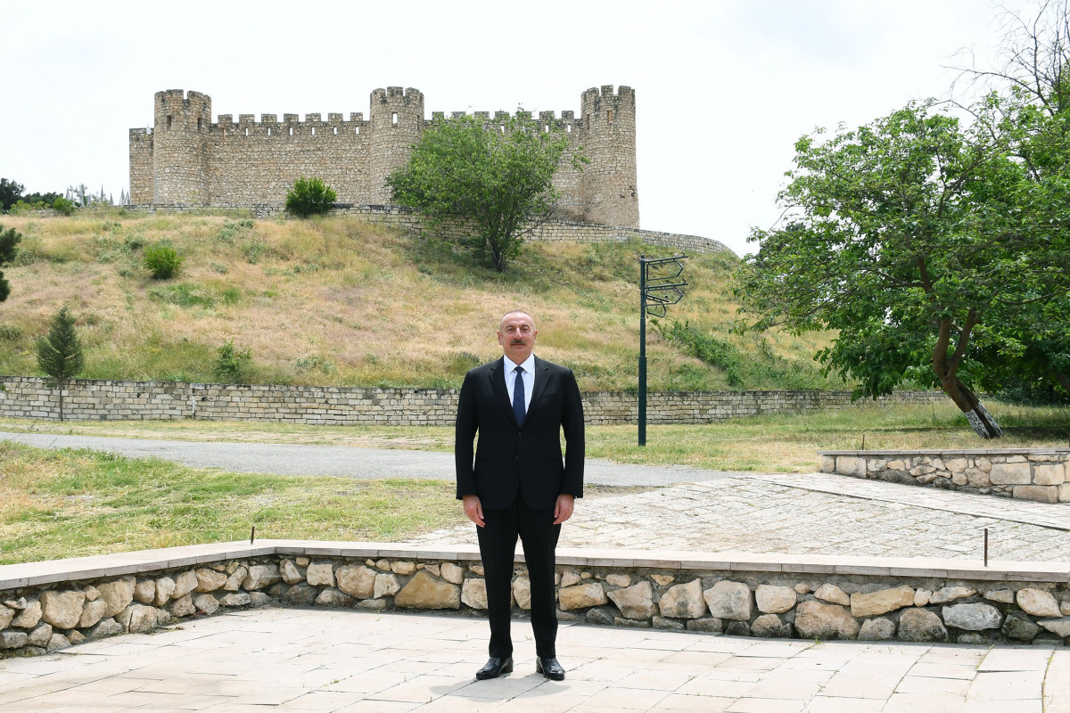 Prezident İlham Əliyev Ağdamda Şahbulaq qalasında olub - YENİLƏNİB 