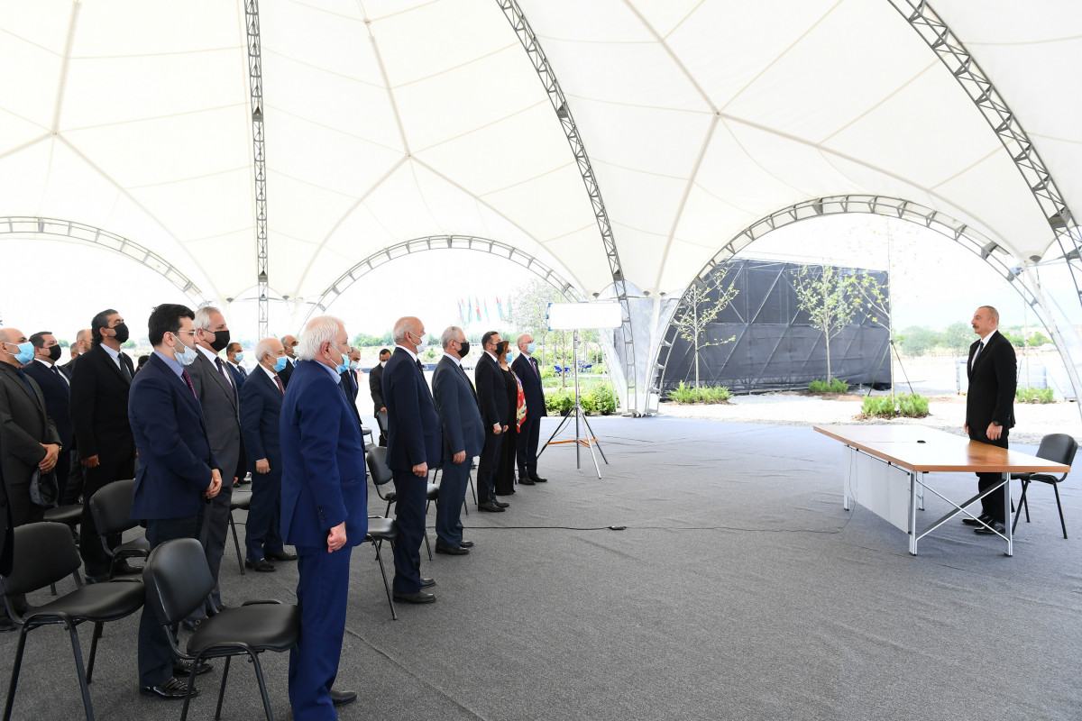 Президент Ильхам Алиев принял участие в церемонии, посвященной началу восстановления города Агдам -ФОТО -ОБНОВЛЕНО 