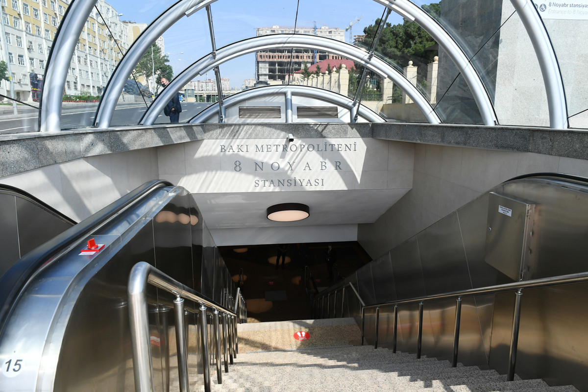 Bakı Metropoliteninin “8 Noyabr” stansiyası istifadəyə verilib - YENİLƏNİB  - VİDEO 