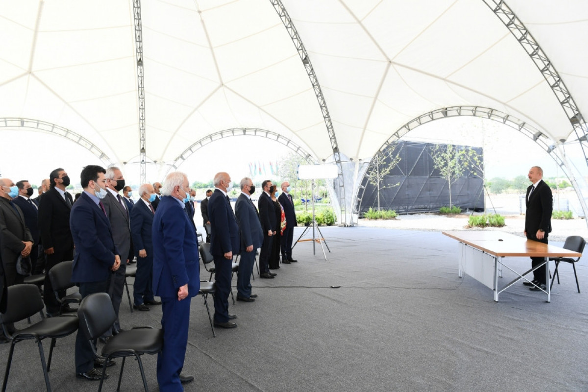 President Ilham Aliyev attended ceremony to lay foundation stone for restoration of Aghdam city, met with members of general public -UPDATED 