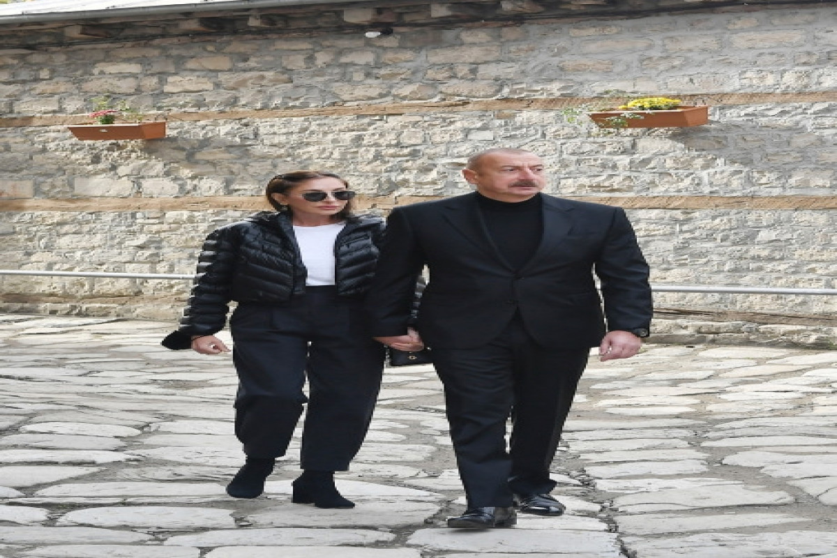 Президент Ильхам Алиев и первая леди ознакомились с ремонтно-восстановительными работами в мечети Бадоюн в Лагиче-ФОТО -ОБНОВЛЕНО 