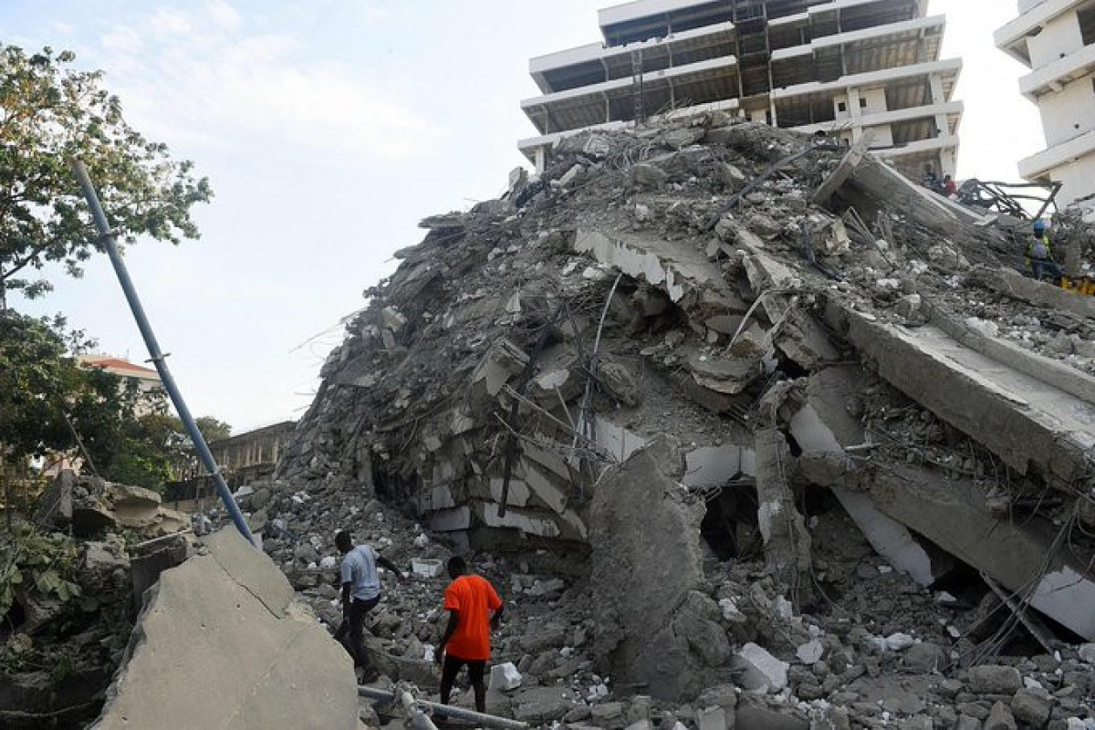 Six dead after high-rise building collapses in Nigeria