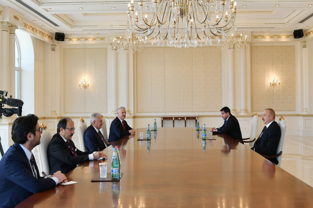 Президент Ильхам Алиев принял Бинали Йылдырыма