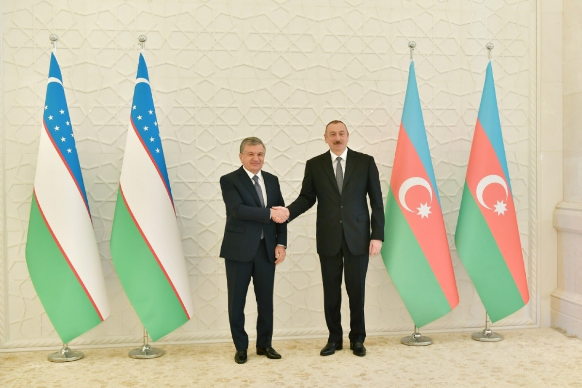 President Ilham Aliyev and Mr. Shavkat Mirziyoyev