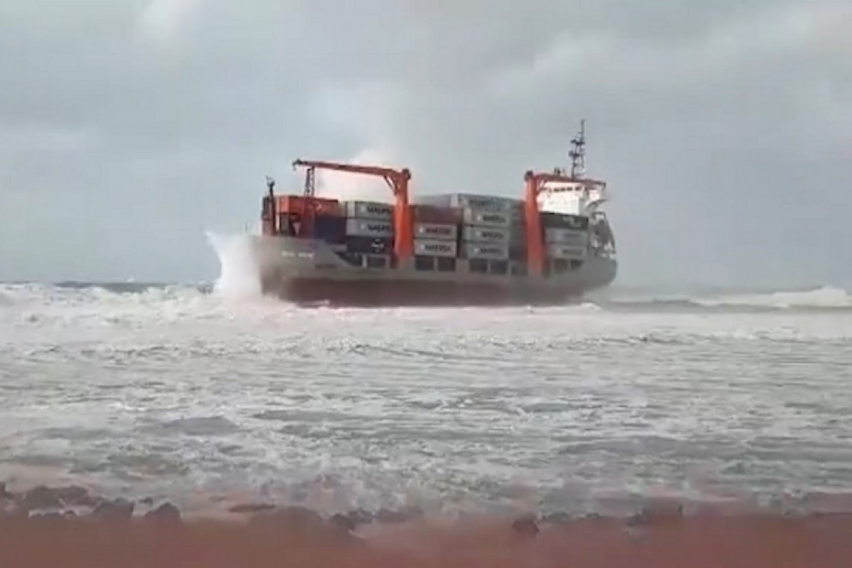 Cargo ship Rise Shine goes stranded near Russia’s Far Eastern port of Nakhodka