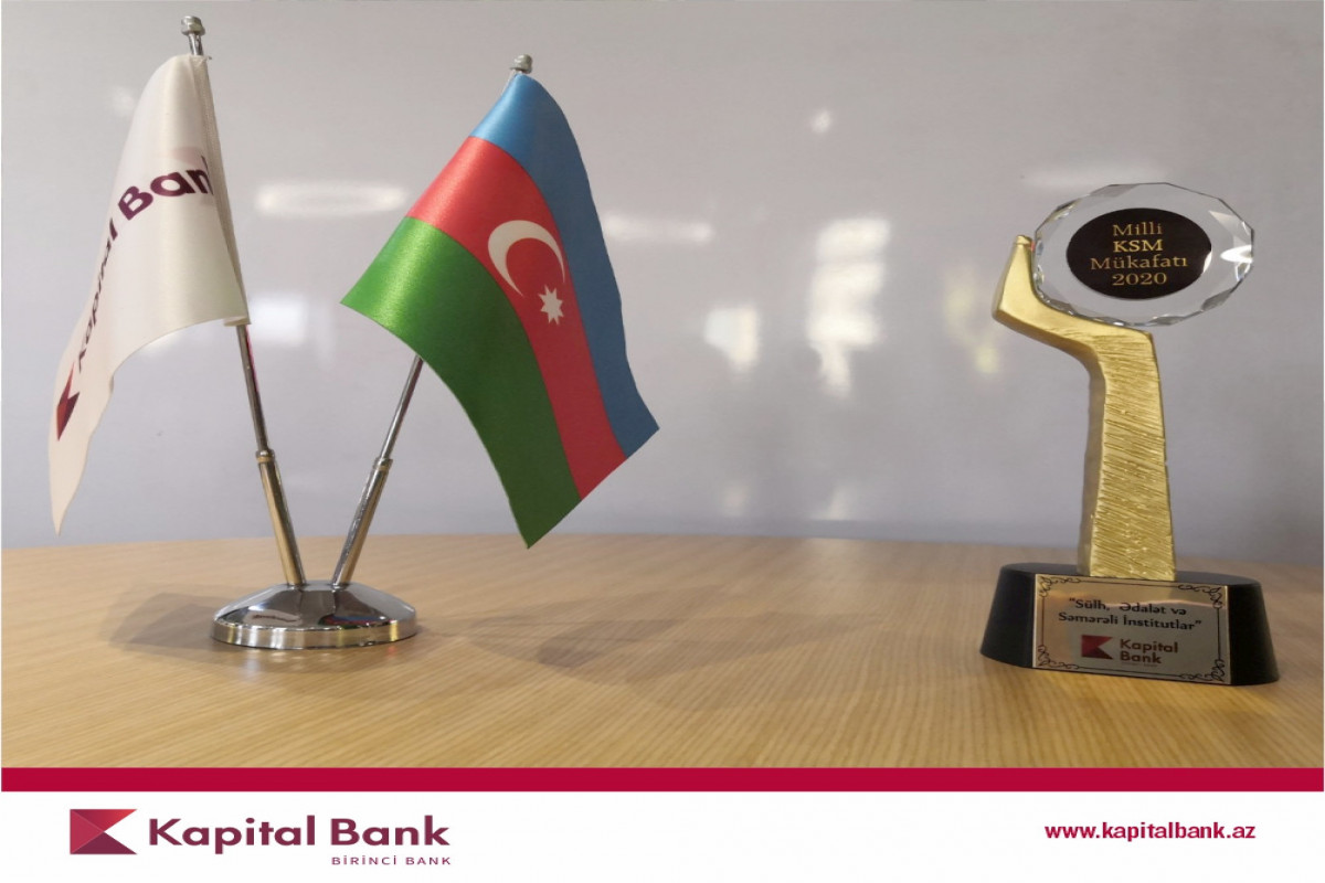 "Kapital Bank" növbəti dəfə "Milli KSM" mükafatına layiq görülüb