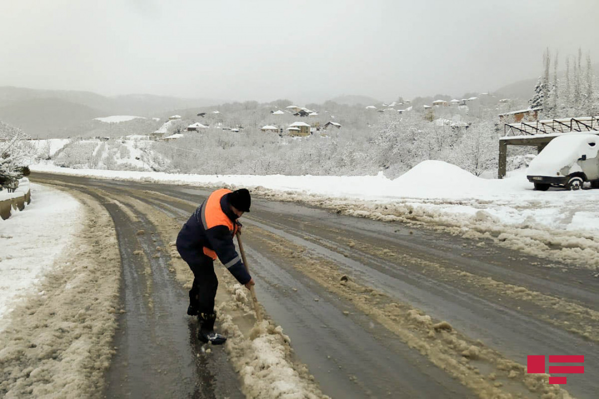Height of snow in Azerbaijan