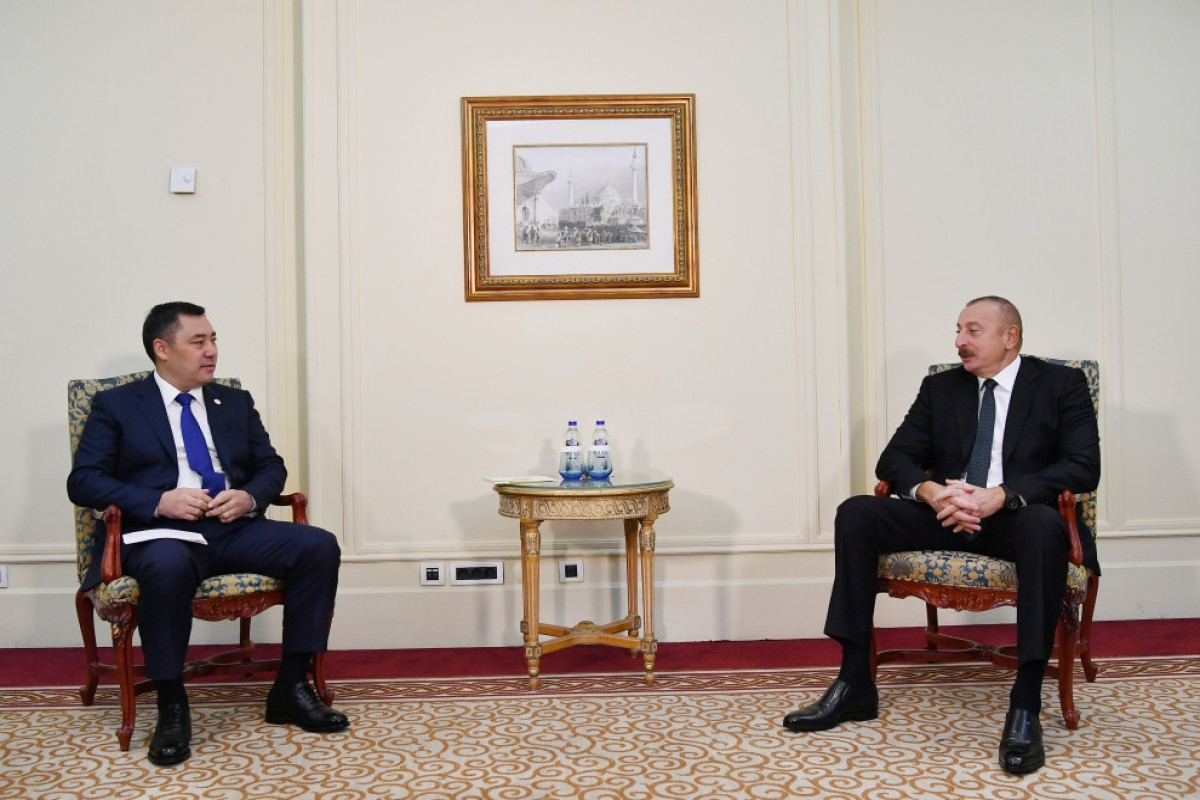 President Ilham Aliyev met with Kyrgyz President Sadyr Japarov in Istanbul