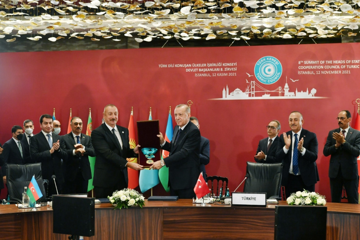 President Ilham Aliyev was awarded Supreme Order of Turkic World