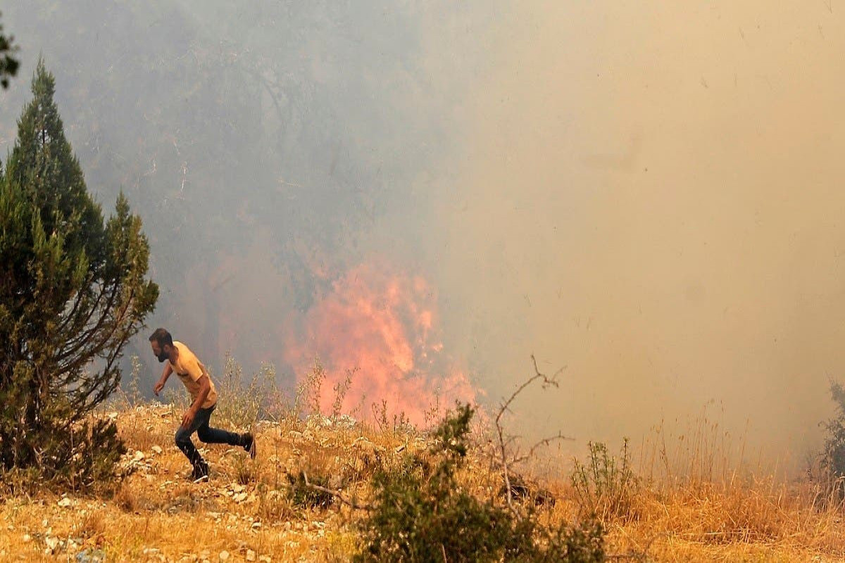 Wildfires destroy agricultural areas in Lebanon