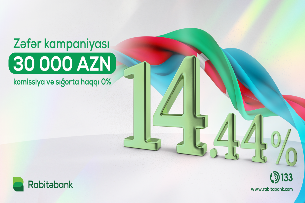 "Rabitəbank" illik 14,44%-lə kredit kampaniyasını davam etdirir