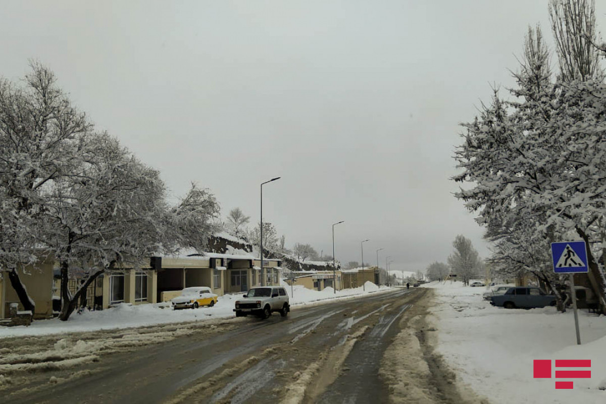 В некоторых районах Азербайджана выпал снег – ФАКТИЧЕСКАЯ ПОГОДА 