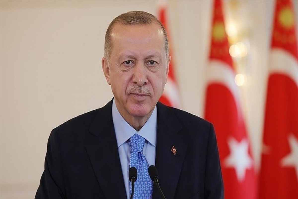 The Turkish president  Recep Tayyip Erdogan