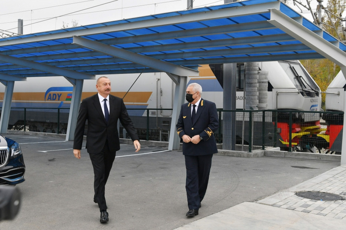 President Ilham Aliyev and Javid Gurbanov