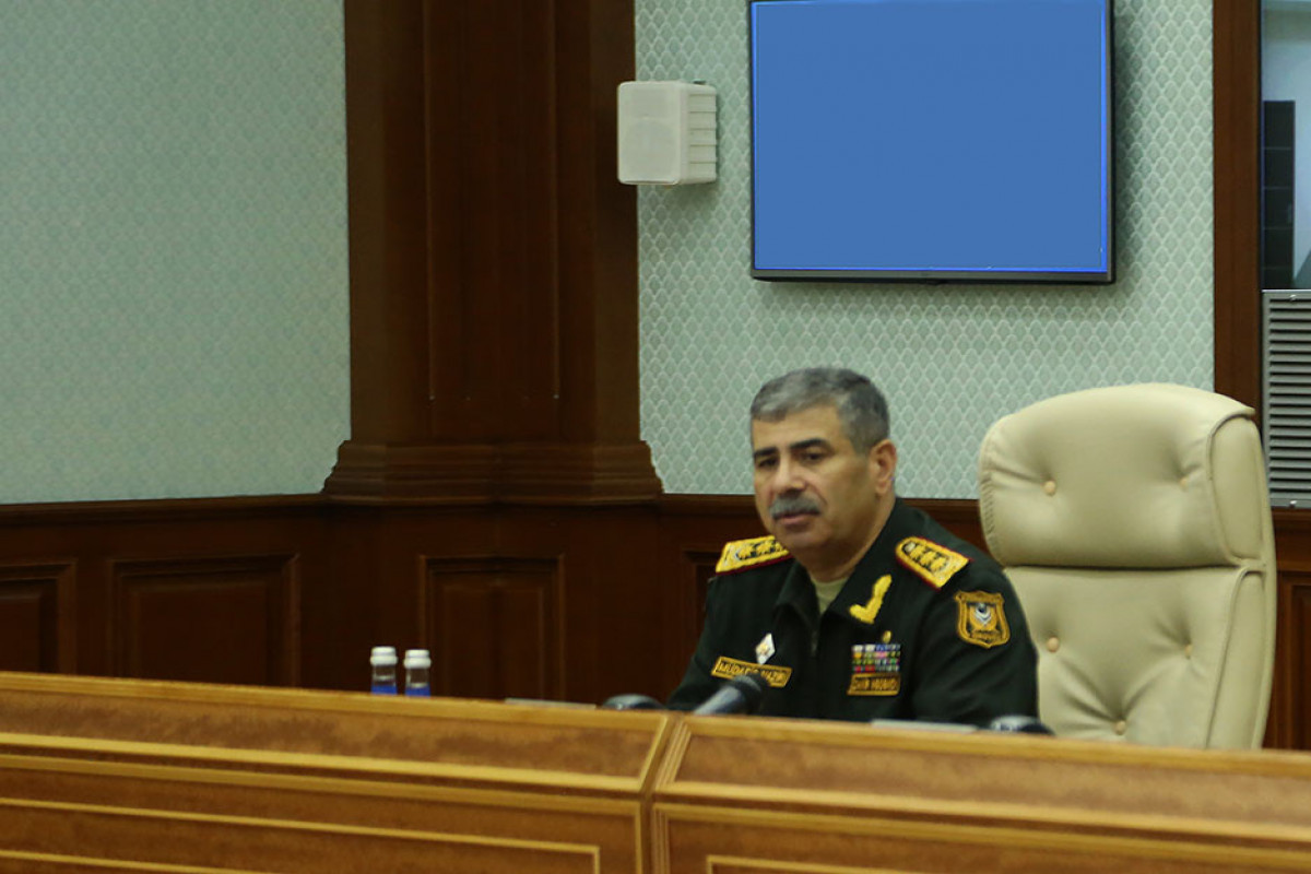 Minister of Defense, Colonel General Zakir Hasanov