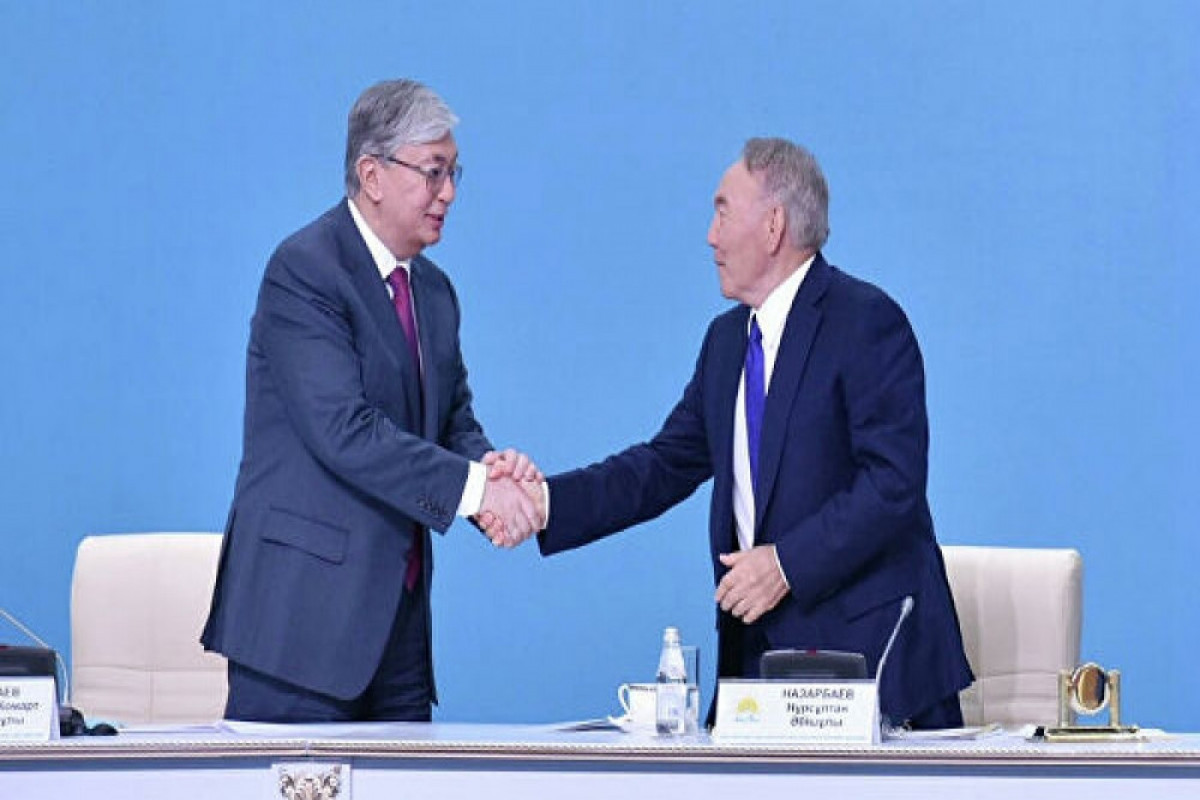 Nursultan Nazarbayev and Kassym-Jomart Tokayev