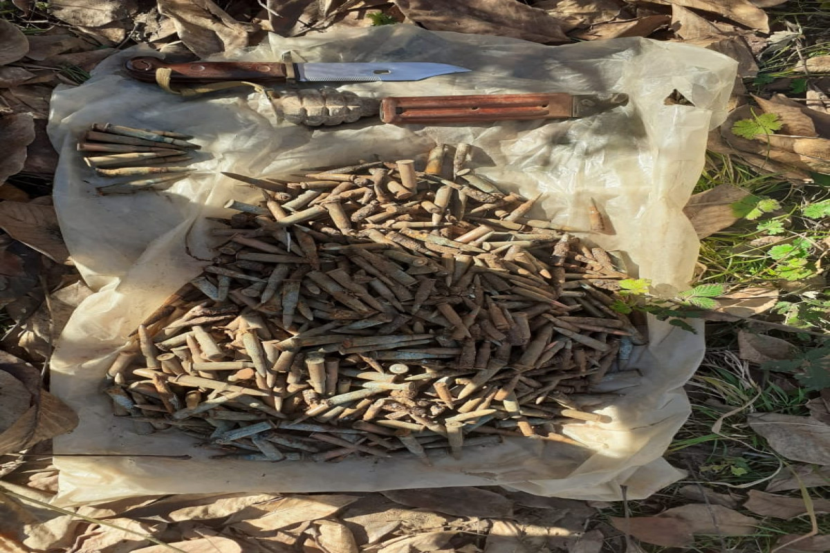 В Гусарском районе обнаружено значительное количество боеприпасов