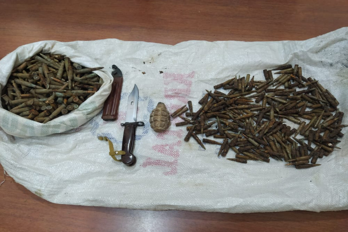 В Гусарском районе обнаружено значительное количество боеприпасов