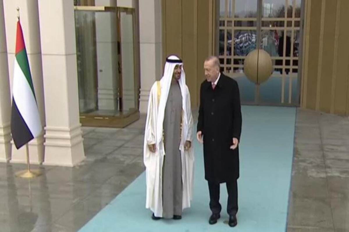 Turkish president Erdogan receives Crown Prince of Abu Dhabi