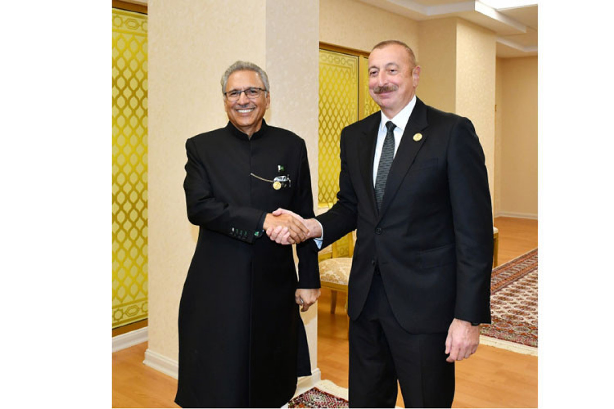 Prezident İlham Əliyev, Pakistan Prezidenti Arif Alvi ilə görüş