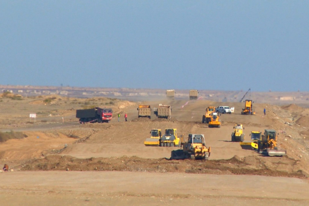 Construction of Barda-Aghdam highway is continued-PHOTO 