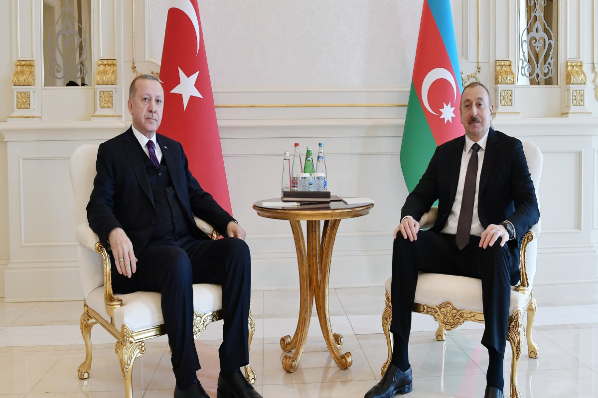 Turkish President Recep Tayyip Erdogan and Azerbaijani President Ilham Aliyev