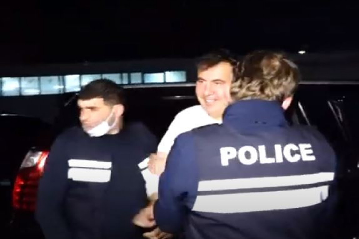 Gürcüstan DİN Mixeil Saakaşvilinin həbsinin video görüntülərini yayıb - VİDEO 