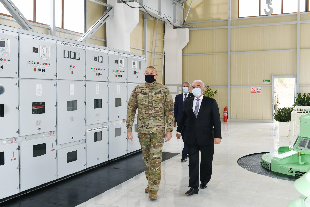 Prezident "Suqovuşan-1” və “Suqovuşan-2” Kiçik Su Elektrik stansiyalarının açılışında iştirak edib