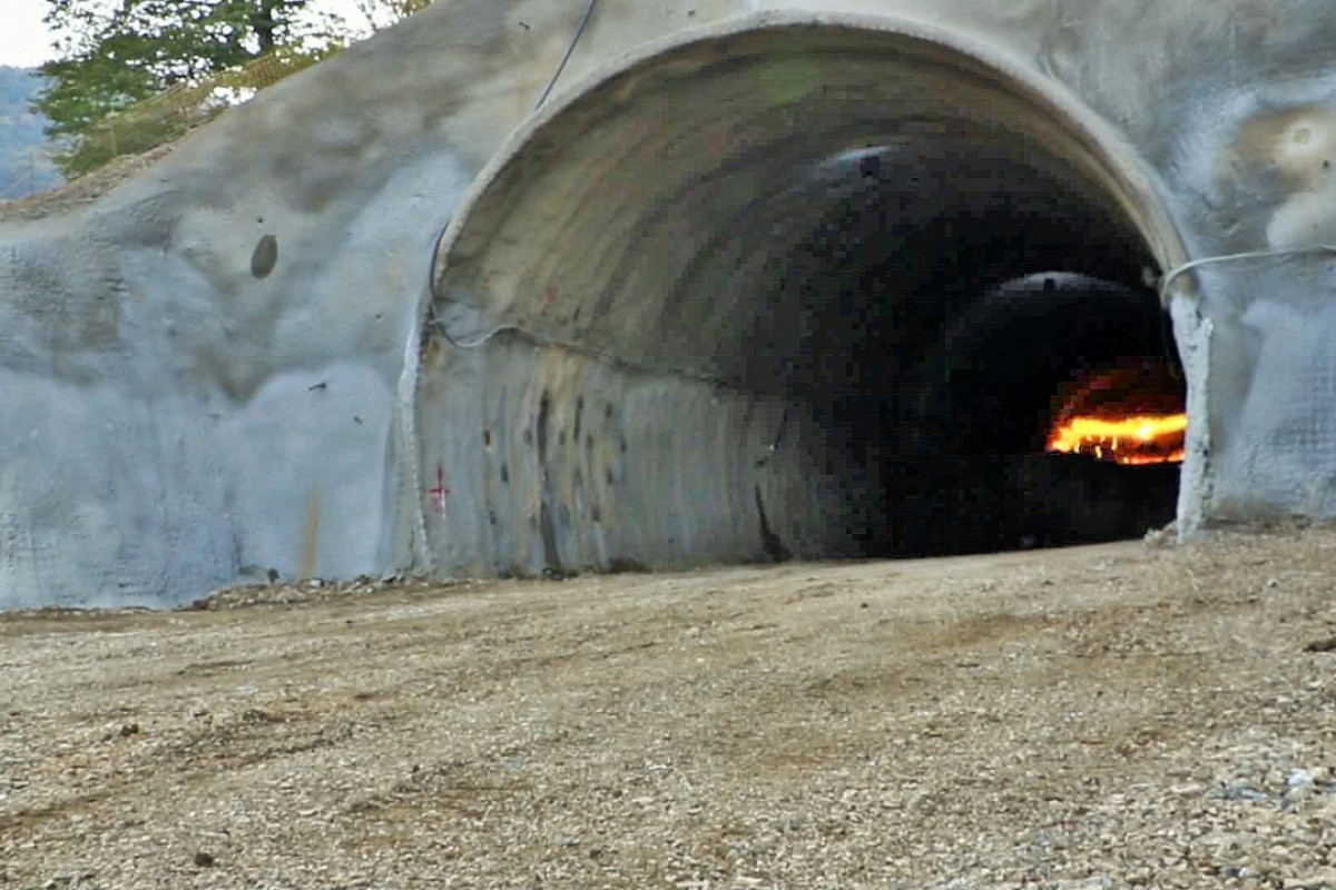 Murovdağ tunelinin inşası