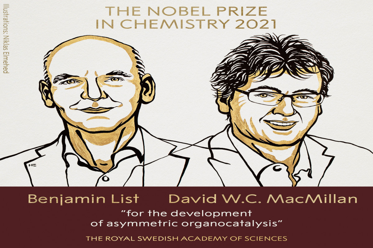 Nobel Prize for Chemistry goes to Benjamin List and David W.C. MacMillan