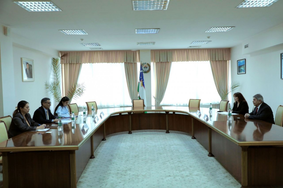 Азербайджанская делегация провела встречу в Институте стратегических и межрегиональных исследований Узбекистана