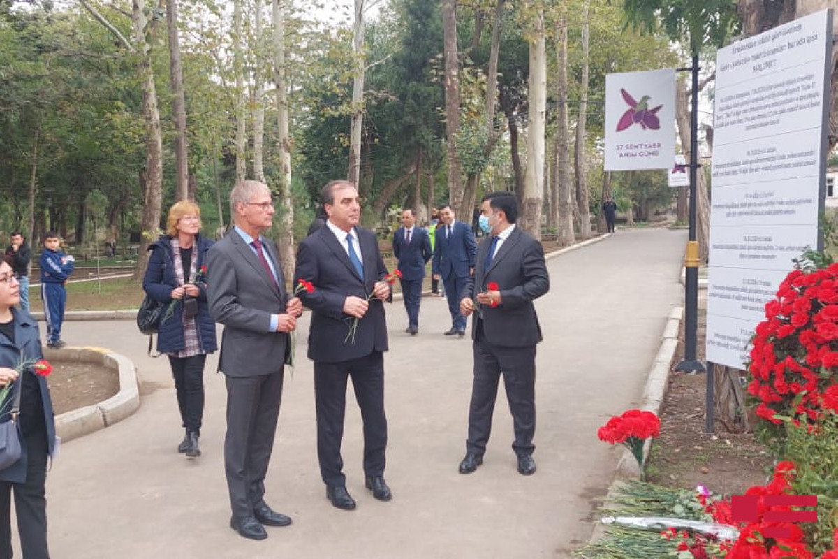 Посол Германии посетилв Гяндже пострадавшие от ракетных обстрелов места