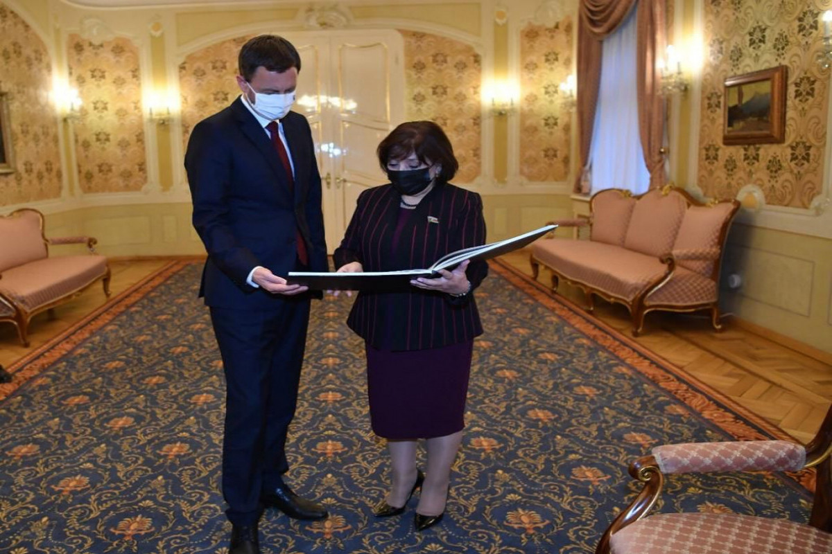 Chair of Milli Majlis Sahiba Gafarova meets Slovak PM Eduard Heger
