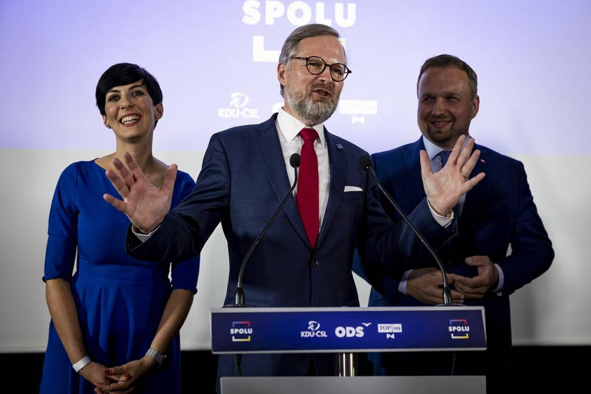 Çexiyada keçirilən parlament seçkilərində "Birlikdə" koalisiyası qalib gəlib