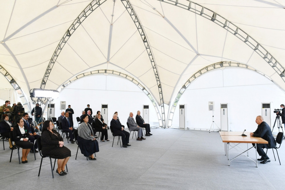 Встреча Президента Ильхама Алиева с представителями общественности Ходжавендского района