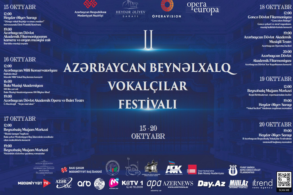 II Azərbaycan Beynəlxalq Vokalçılar Festivalı keçiriləcək